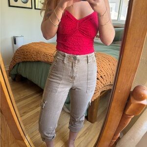 Dickies stretchy khaki cargo pants